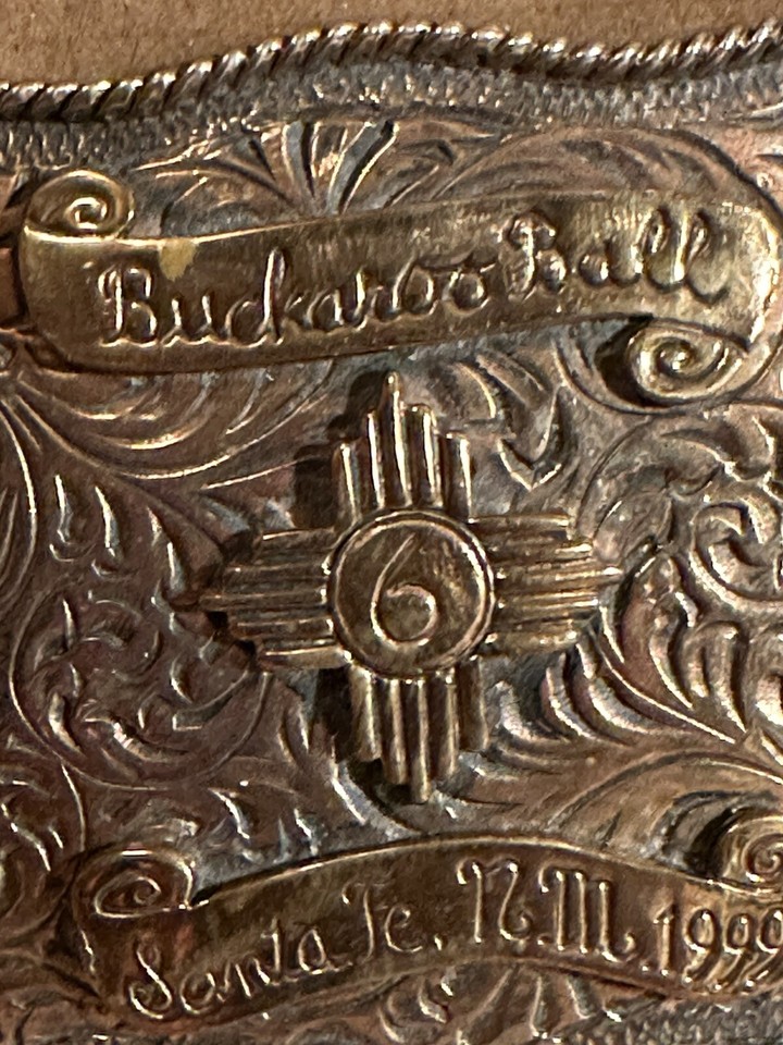 CAROL HENRY DESIGNS - 1999 BUCKAROO BALL SANTA FE, NM BELT BUCKLE | eBay
