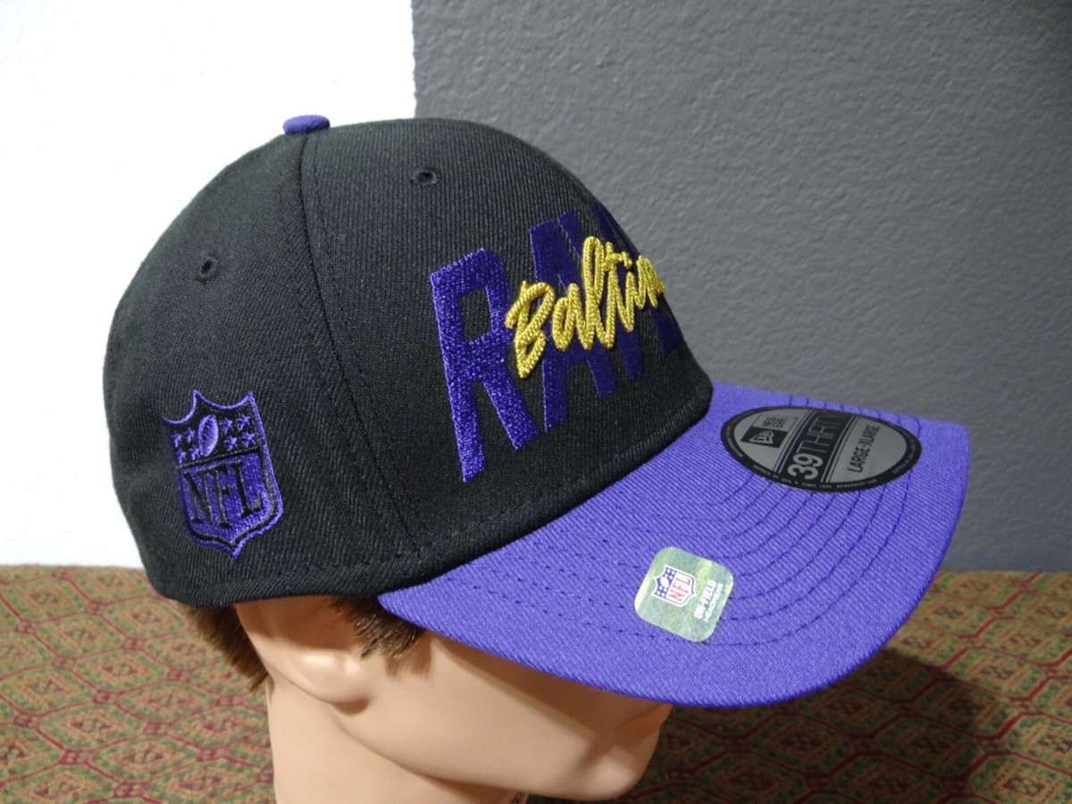 BALTIMORE RAVENS 39 Thirty New Era Cap NFL Hat Large/XL Black-Purple NEW