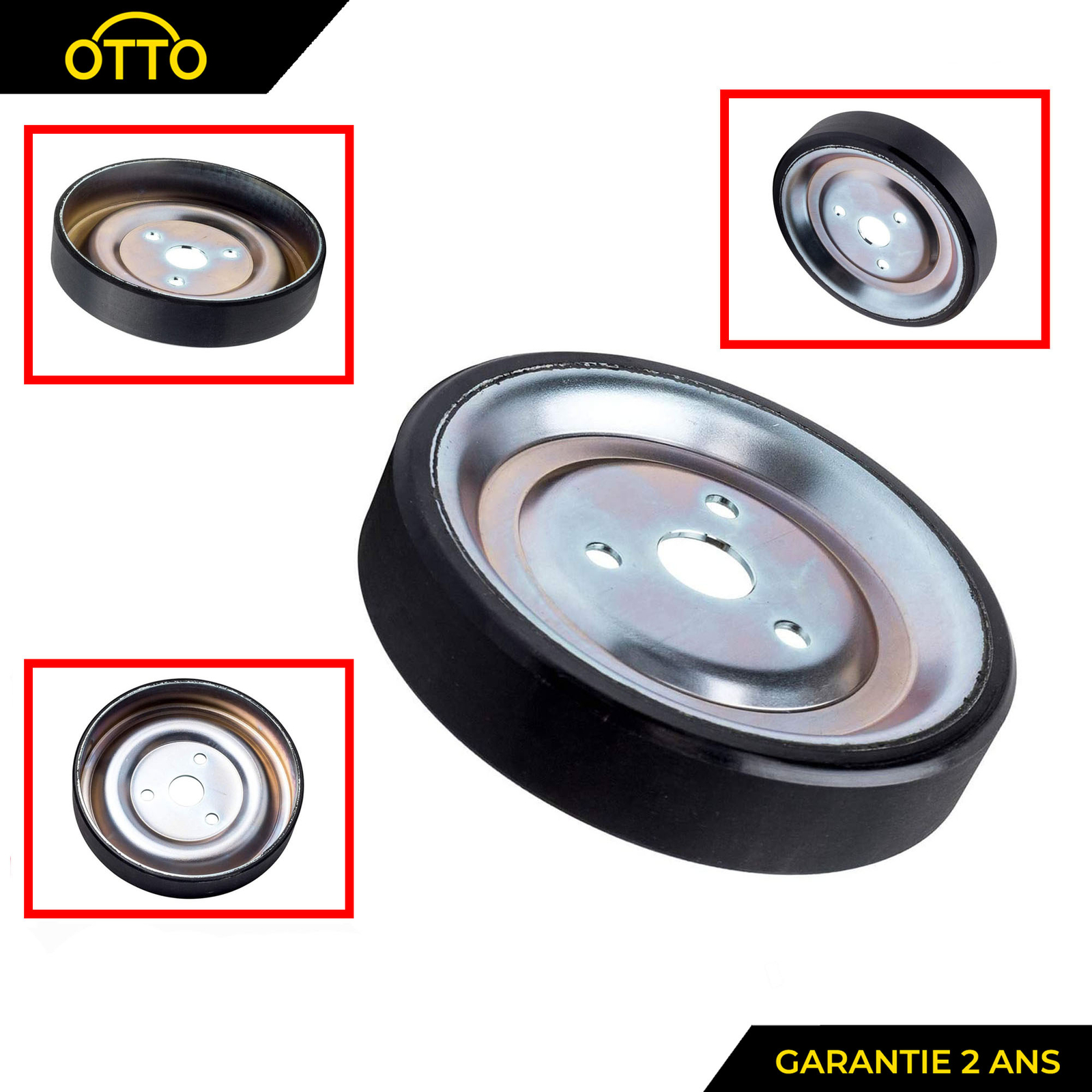 Poulie de pompe à eau Peugeot Partner Tepee 1.6 VTi essence, poulie moteur référence 120459