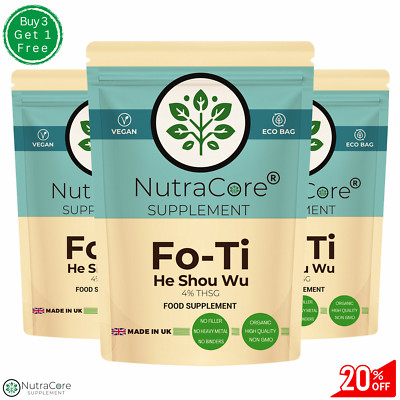 Natürliche FO-TI/Foti (He Shou Wu) Kapseln, 6000mg (4%THSG) Haarwachstum