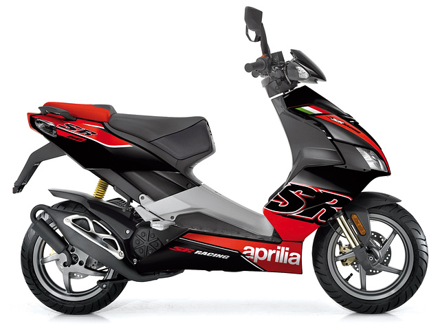 Aprilia SR 50 R Factory Black Decals Stickers Graphics Kit Scooter