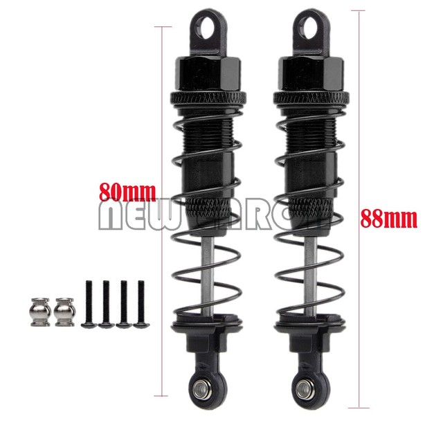 Black Aluminum 80MM Adjustable Shocks Damper For 1/10 RC Crawler CC01