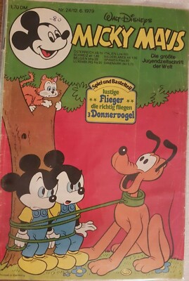 Micky Maus/Jahrgang 1979 / Heft Nr. 24 in Comic Hülle verschweißt !