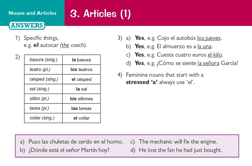 GCSE AQA Spanish Grammar & Vocabulary Revision Question Card Years 10-11 KS4 CGP - Image 3 of 4