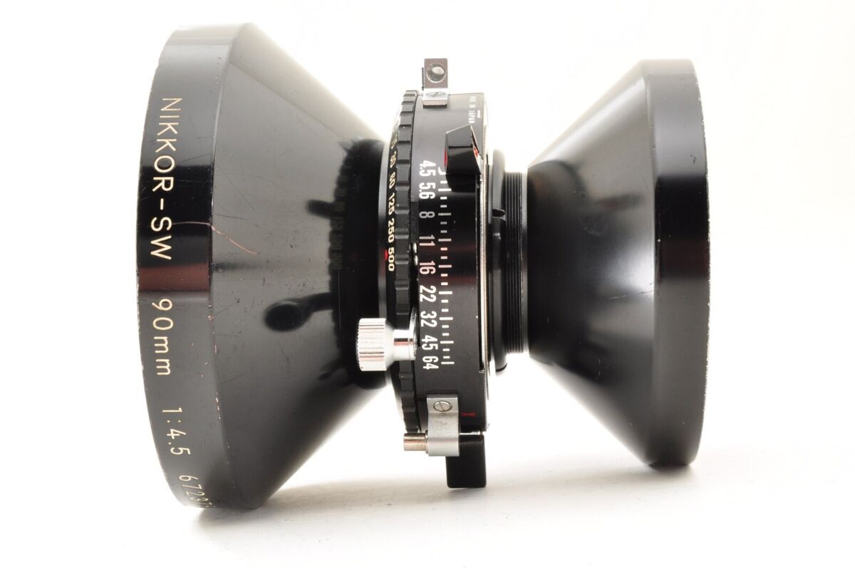 Nikon Nikkor SW 90mm f/4.5 S Copal 0 Large Format Lens From Nikon Nikkor SW 90mm f/4.5 S Copal 0 Large Format Lens From
