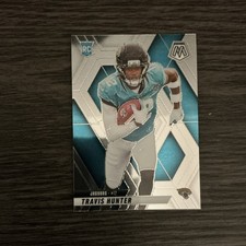 Panini 2025 Mosaic Football Travis Hunter Jaguars #301 Rookie Trading Card. rookie card picture
