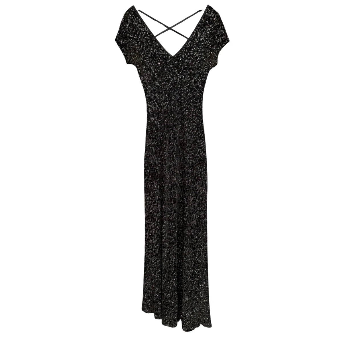 black feather maxi dress Oscar de La Renta