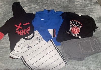 Sportliches Kleiderpaket Jungen 152 Adidas Fussbaltrikot, Nike,  H&M .
