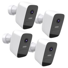 Laser Connect SmartHome 2K Outdoor Camera 4 Pack Wireless Security