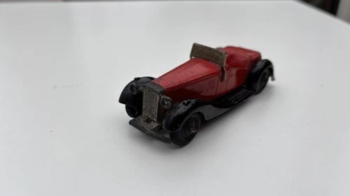 A Vintage Dinky 36e British Salmson Two Seater, 1947-1950, Black Hubs.