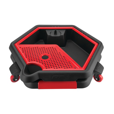 #ad #ad Performance Tool Drain Pan Tool Caddy 2.11 Gal. 2 in 1 Black Red Model# $49.99