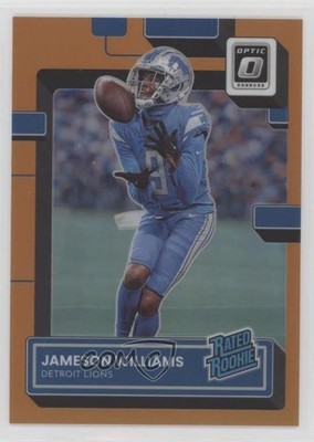 2022 Donruss Optic Rated Orange Prizm /199 Jameson Williams #208 Rookie RC 1n4o