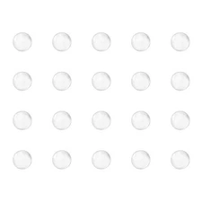 uxcell 3mm Solid Round Clear Glass Ball Boiling Stones Soda Lime Glass Beads ...