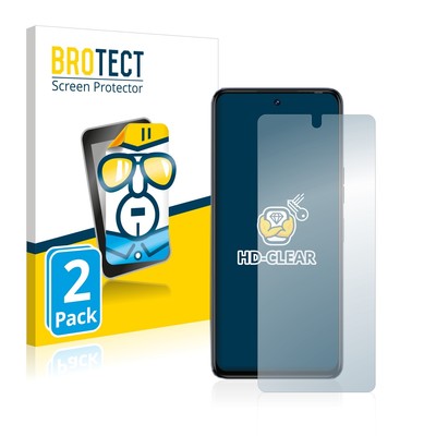 2x Display Schutz Folie für Tecno Camon 18 Zubehör Transparent