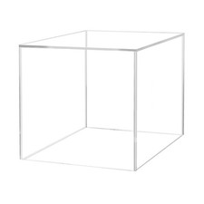 Food Riser for Buffet Table Clear Acrylic Square Box 8" Display Stand Hollow ...