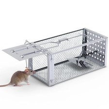 Single Door Rat Trap Cage Humane Rodent Mouse Indoor Outdoor For Small Rodents