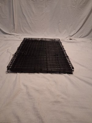 Segawe Dog Crate Kennel Folding Metal Pet Cage 2 Door 42'' - Black