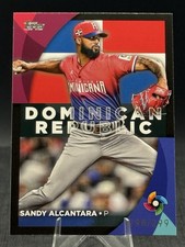 2023 Topps Series 2 World Baseball Classic Black #WBC-43 Sandy Alcantara /299