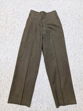 vintage 1940s pants WW2 serge wool 30x33 officer military FIELD trousers US ARMY