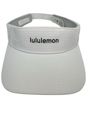 Lululemon All Sport Visor S/M White Removable Sweatband Running Tennis Golf