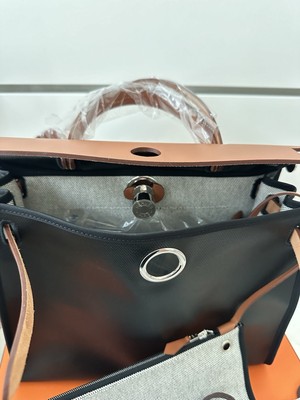 Hermès Herbag Zip 31   Black / Natural Vache Hunter   Brand New with Full Set
