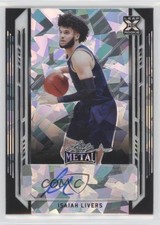 2021-22 Leaf Metal Black Crystals 3/7 Isaiah Livers #BA-IL1 Auto 8i6
