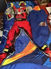 Power Rangers Red Jason Scott Sleeping Bag Zip Boy Girl Camp 30x60 Kids