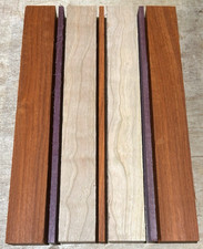 7 PIECE PADAUK PURPLEHEART AND CHERRY MINI CUTTING BOARD KIT WOOD LUMBER