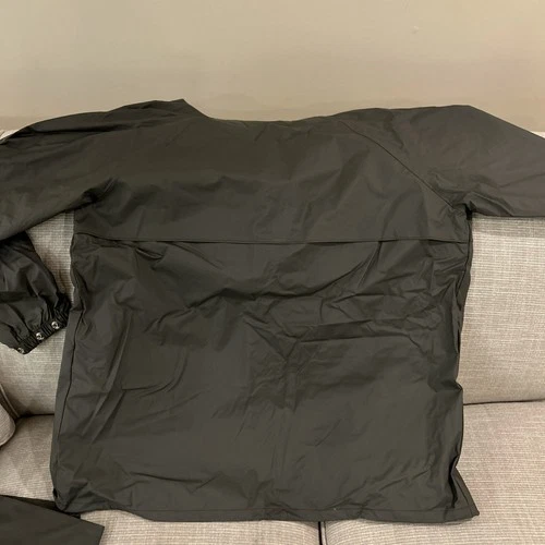 Stearns Rain Jacket/Pants Mens Large Gray Hooded Dry Wear Waterproof PVC Nylon image 10