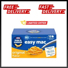 Kraft Easy Mac Original Macaroni & Cheese Microwavable Dinner (18 Ct Packets)