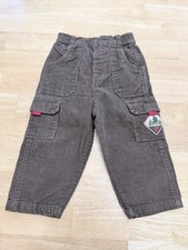 Vintage Y2K Winnie The Pooh Disney Corduroy Brown Cargo Outdoors Pants 24 Months