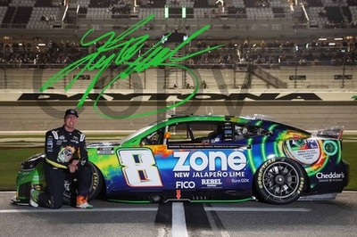 A5 Kyle Busch Pre Printed Autogramm signed Foto Memorabilia Geschenk Nascar