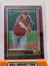 2025 Panini Donruss - Rhett Lowder #74 Purple Ice /99 (RC)