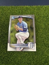 OWEN WILD 2025 BOWMAN BASE 1ST BOWMAN CHROME RAYS PROSPECT #BCP-14 BB1