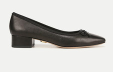 Veronica Beard Cecile Leather Pump, Style I7911L5004, Size 8 M, Black