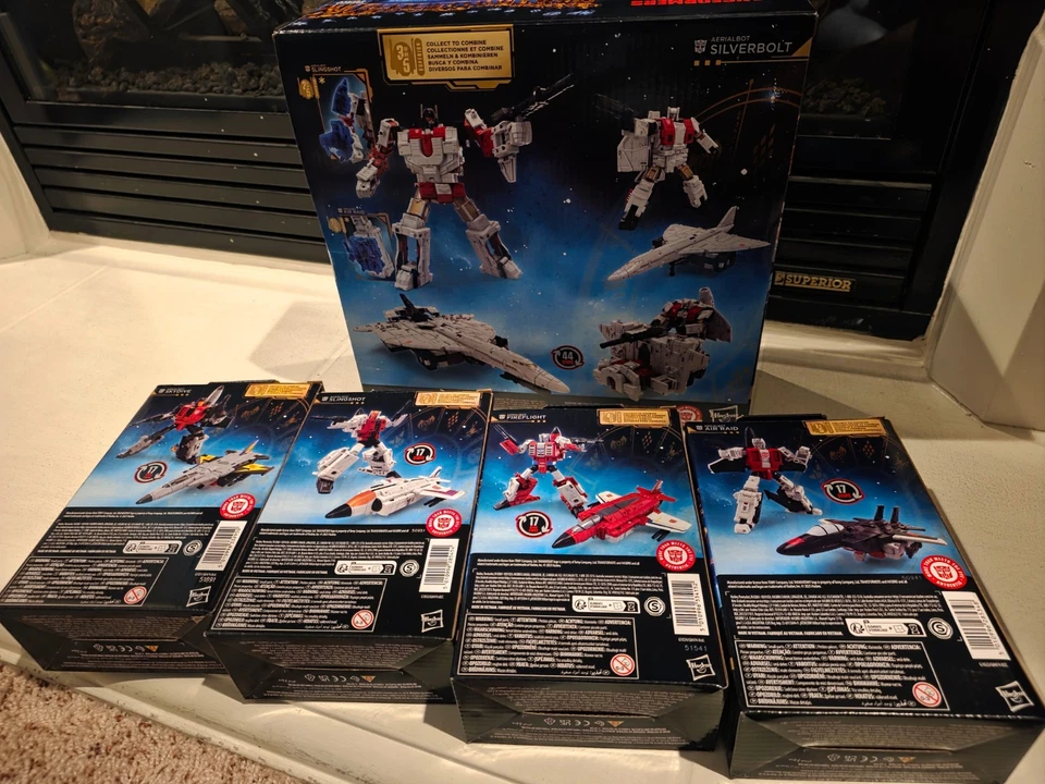 NEW SEALED Transformers Age Of The Primes Superion Skydive 5 Figs Complete LOT - Image 2 of 4