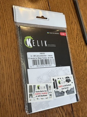 1/48 Kelik 3D Interior Decal #48125 A-4M Skyhawk Late For MGF