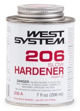 West System 206 Slow Hardener Epoxy Curing Agent for Bonding and Coating