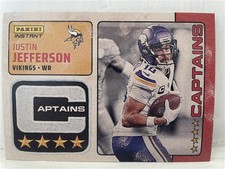 Justin Jefferson Football Card 2024 Panini Captains Limited Only 351 Made