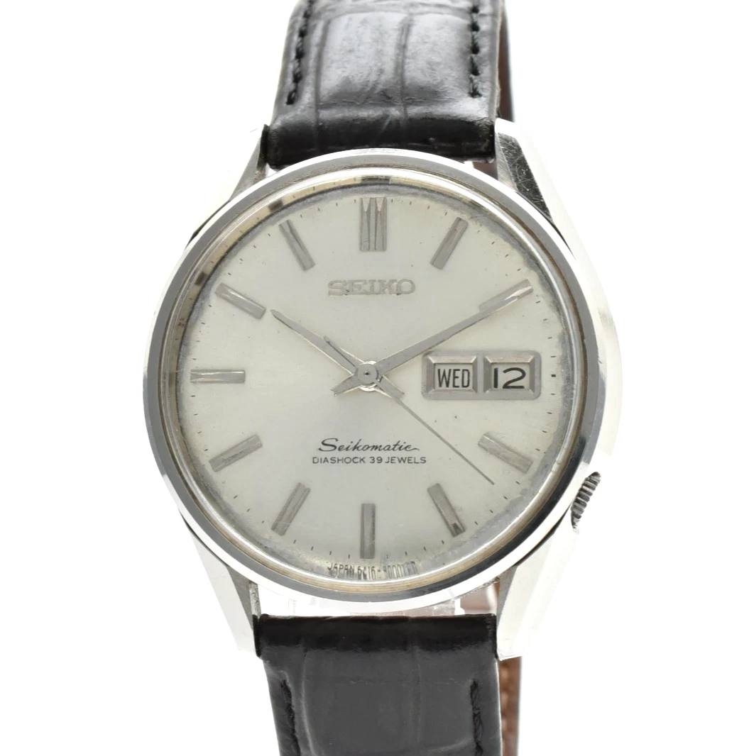 時計 SEIKO SEIKOMATIC DIASHOCK 39JEWELS DIASHOCK39JEWELS: a Seikomatic 395 Self-Dater from 1963