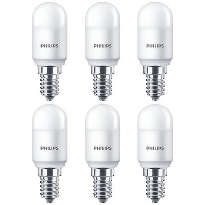 6 x Philips LED Leuchtmittel T25 Röhre 3,2W = 25W E14 matt 250lm warmweiß 2700K 