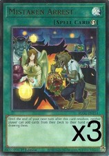 3X Yugioh Mistaken Arrest BLGG-EN114 Ultra Rare 1st Edition NM