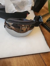 Hongdak Ski Goggles & Jet Ski Hard Case Pouch Cleaning Cloth Mirrored Vented NEW