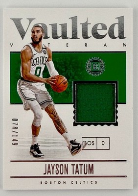 Jayson Tatum 2019-20 Panini Encased Vaulted Veteran Patch /149 Celtics