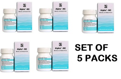 Alpha NC Tablets 20g × 5 | Natural Relief for Nasal Congestion | 5-Year Expiry