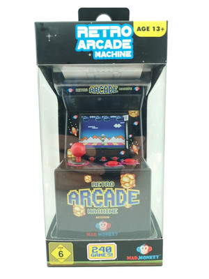 Mini Arcade Retro Spielekonsole 240 Spiele 8-Bit 2,5 Zoll B-Ware ungeöffnet