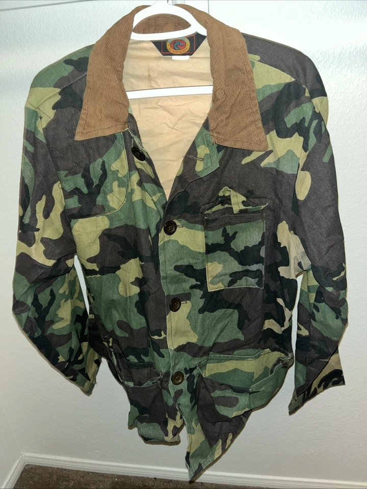 80s Blue bill by RedHead Mens Trebark Camouflage Full button up Hunting Jacket L - Image 2 of 4
