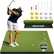 Golf Mat 31mm, 5x4ft/5x5ft Golf Hitting Mats for Practice Outdoor Indoor, High