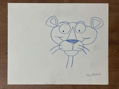Friz Freleng Drawing on paper (Handmade) signed