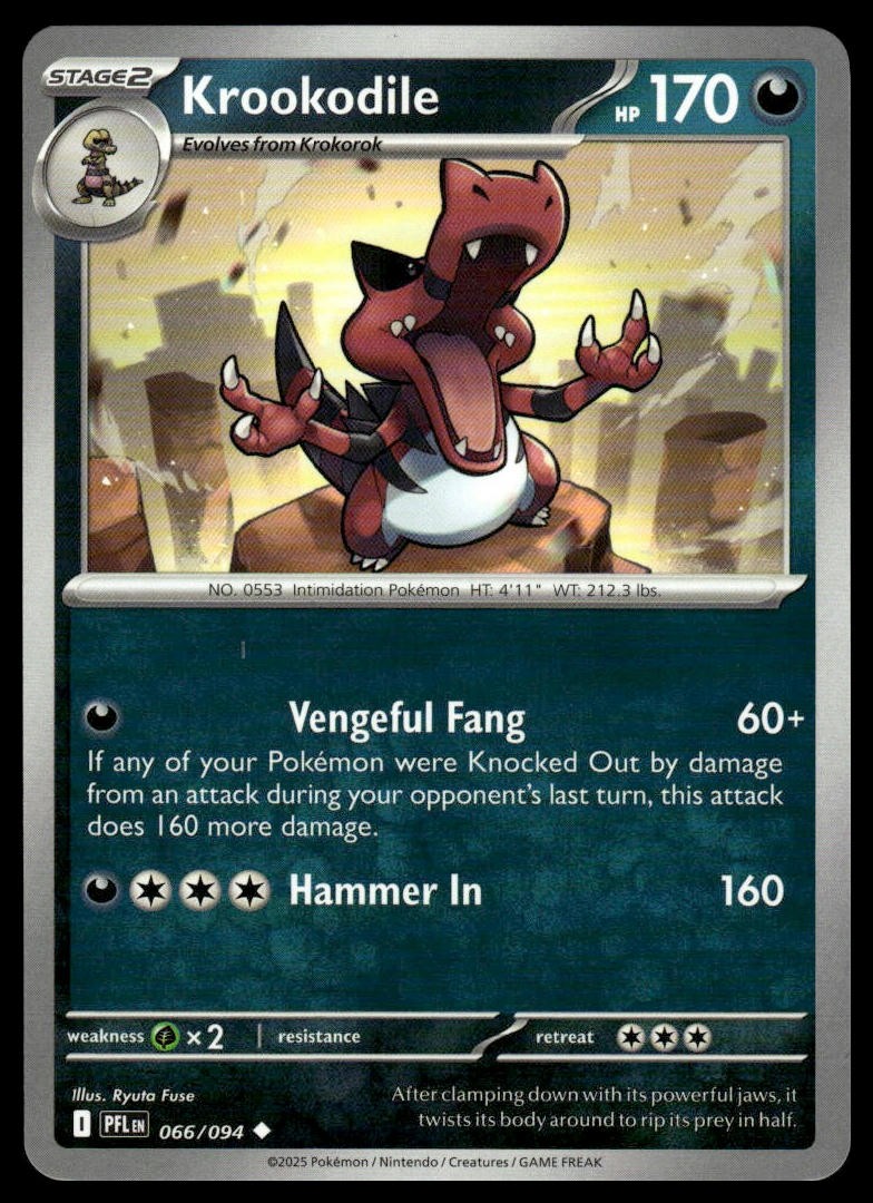 Pokemon Phantasmal Flames #066/094 Krookodile